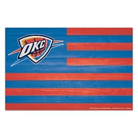 WinCraft Oklahoma City Thunder 11'' x 17'' Americana Wood Sign