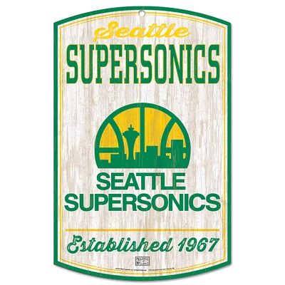 WinCraft Seattle SuperSonics 11'' x 17'' Hardwood Classics Decorative Sign
