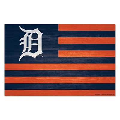 WinCraft Detroit Tigers 11'' x 17'' Americana Wood Sign