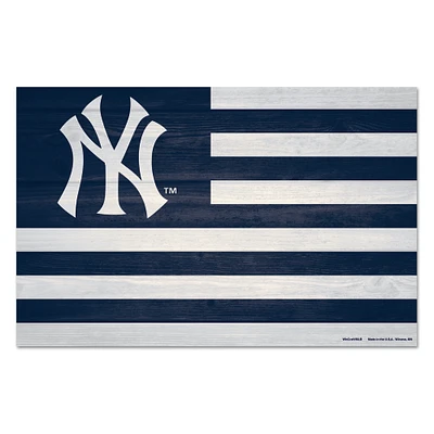 WinCraft New York Yankees 11'' x 17'' Americana Wood Sign
