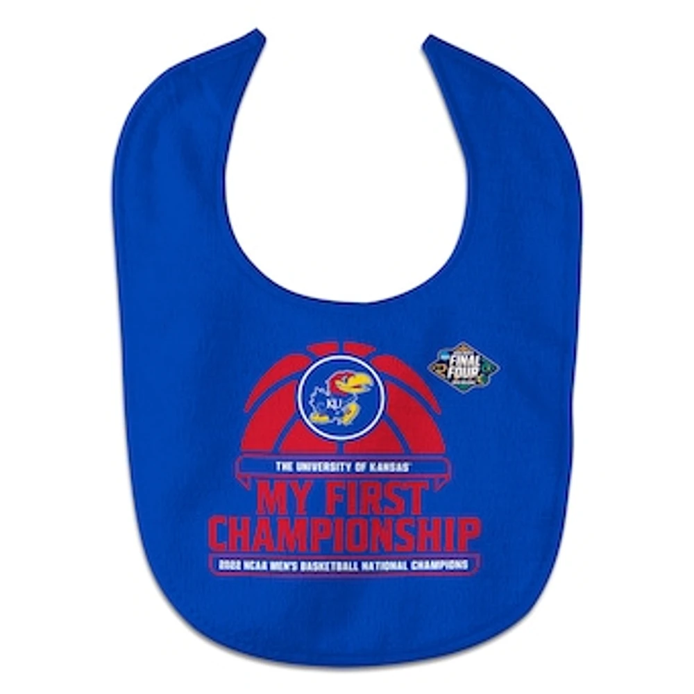 Infant WinCraft Kansas Jayhawks 2022 NCAA Men's Basketball National Champions All-Pro Baby Bib