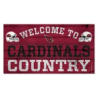 WinCraft Arizona Cardinals 13''x 24'' Country Wood Sign