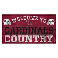 WinCraft Arizona Cardinals 13''x 24'' Country Wood Sign
