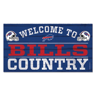 WinCraft Buffalo Bills 13''x 24'' Country Wood Sign