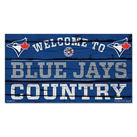 WinCraft Toronto Blue Jays 13''x 24'' Country Wood Sign