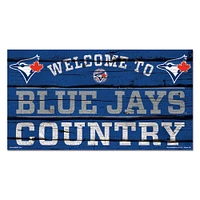 WinCraft Toronto Blue Jays 13''x 24'' Country Wood Sign