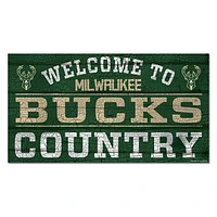 WinCraft Milwaukee Bucks 13''x 24'' Country Wood Sign