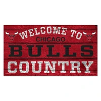 WinCraft Chicago Bulls 13''x 24'' Country Wood Sign