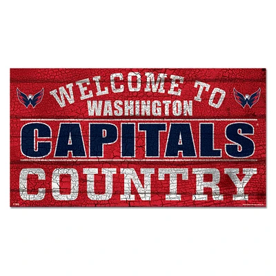 WinCraft Washington Capitals 13''x 24'' Country Wood Sign