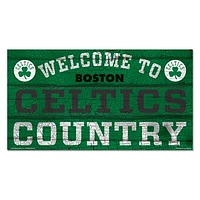 WinCraft Boston Celtics 13''x 24'' Country Wood Sign