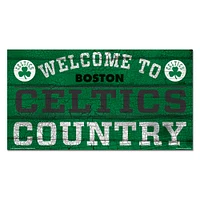WinCraft Boston Celtics 13''x 24'' Country Wood Sign