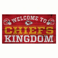WinCraft Kansas City Chiefs 13''x 24'' Country Wood Sign