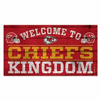 WinCraft Kansas City Chiefs 13''x 24'' Country Wood Sign