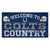 WinCraft Indianapolis Colts 13''x 24'' Country Wood Sign