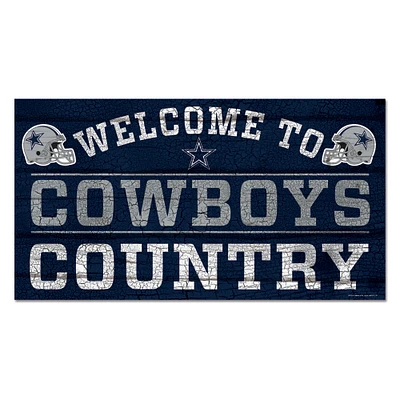 WinCraft Dallas Cowboys 13''x 24'' Country Wood Sign
