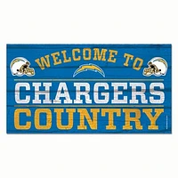 WinCraft Los Angeles Chargers 13''x 24'' Country Wood Sign