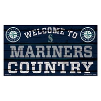 WinCraft Seattle Mariners 13''x 24'' Country Wood Sign