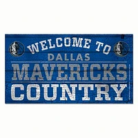 WinCraft Dallas Mavericks 13''x 24'' Country Wood Sign