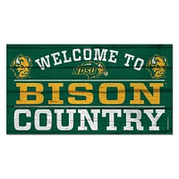 WinCraft NDSU Bison 13''x 24'' Country Wood Sign