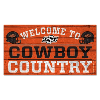 WinCraft Oklahoma State Cowboys 13''x 24'' Country Wood Sign