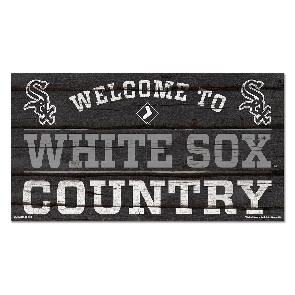 WinCraft Chicago White Sox 13''x 24'' Country Wood Sign