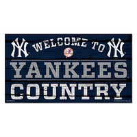 WinCraft New York Yankees 13''x 24'' Country Wood Sign