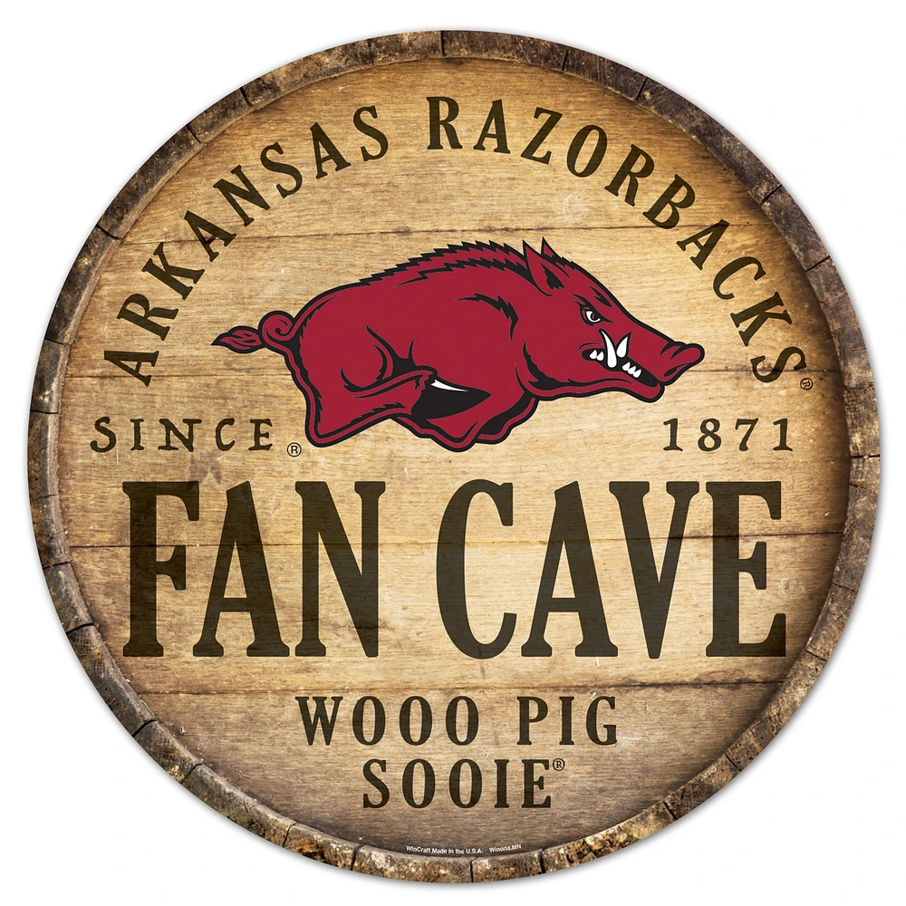WinCraft Arkansas Razorbacks 14'' Circular Wood Sign