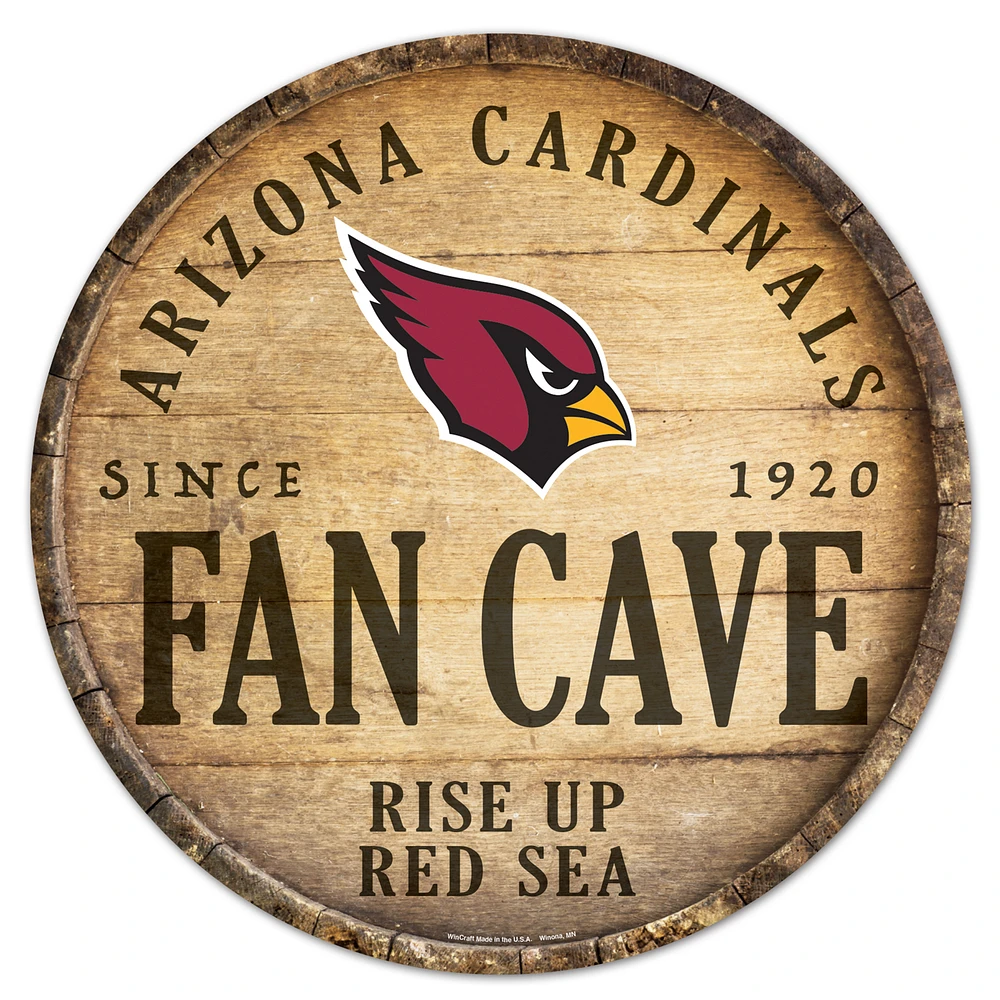 WinCraft Arizona Cardinals 14'' Circular Wood Sign