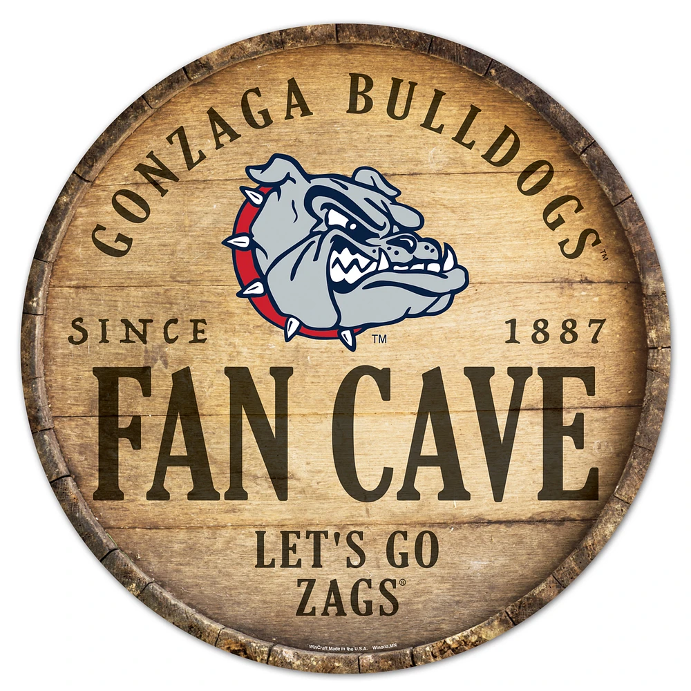 WinCraft Gonzaga Bulldogs 14'' Circular Wood Sign