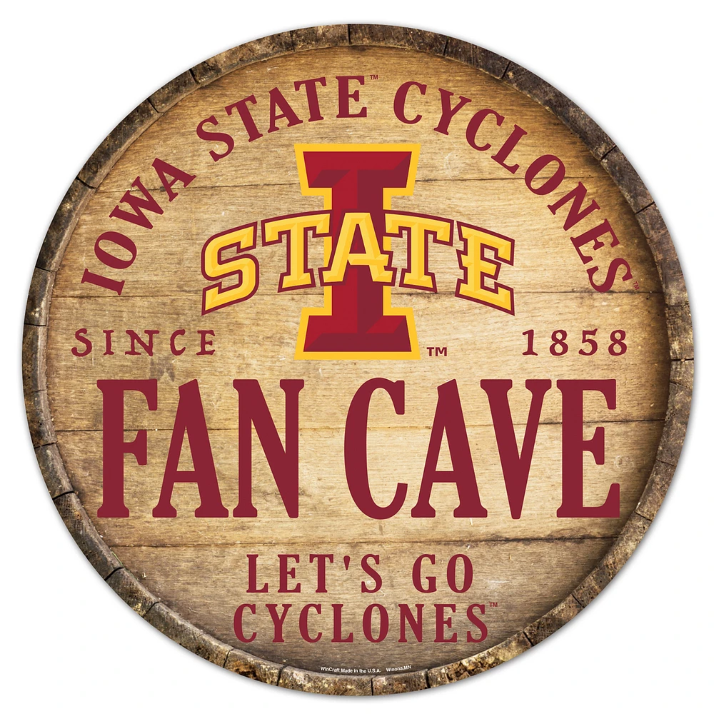 WinCraft Iowa State Cyclones 14'' Circular Wood Sign