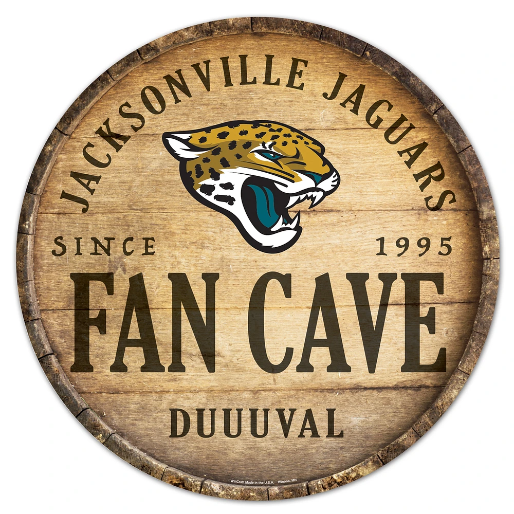 WinCraft Jacksonville Jaguars 14'' Circular Wood Sign