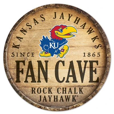 WinCraft Kansas Jayhawks 14'' Circular Wood Sign