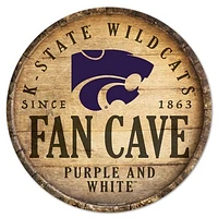 WinCraft Kansas State Wildcats 14'' Circular Wood Sign