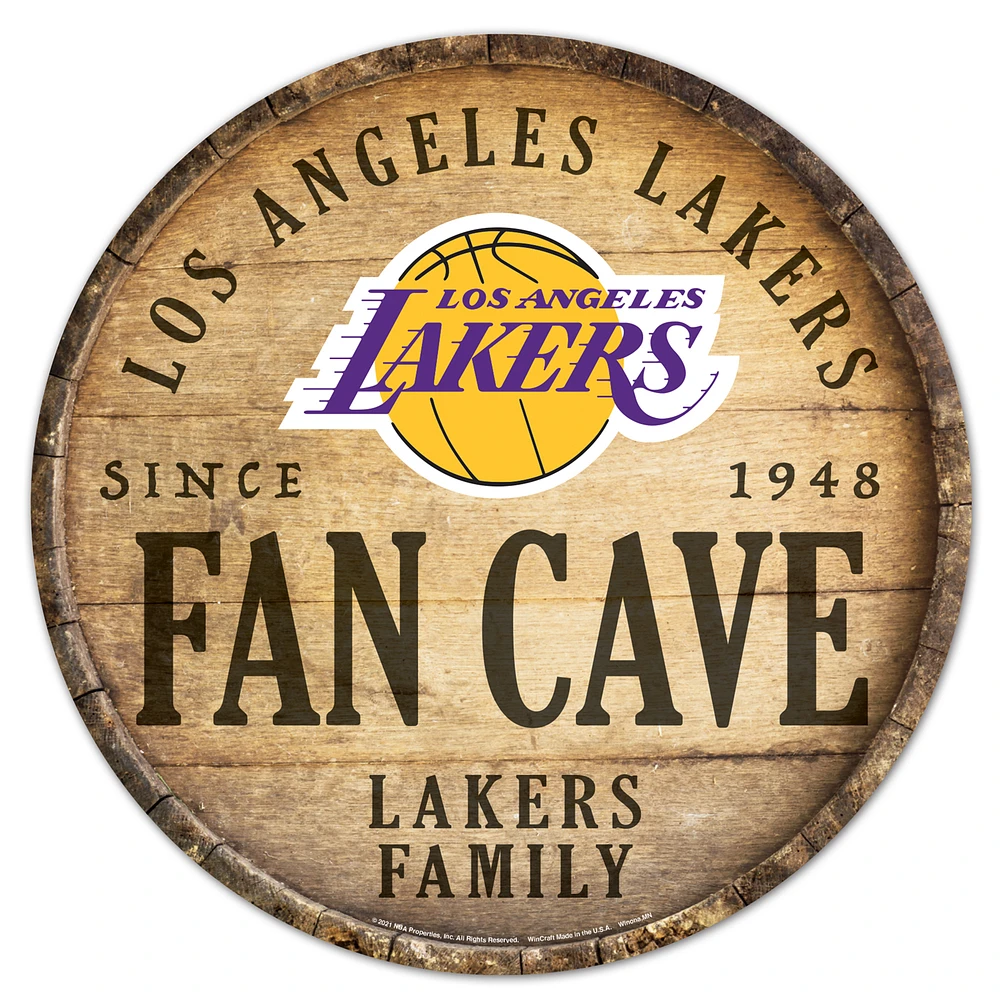 WinCraft Los Angeles Lakers 14'' Circular Wood Sign