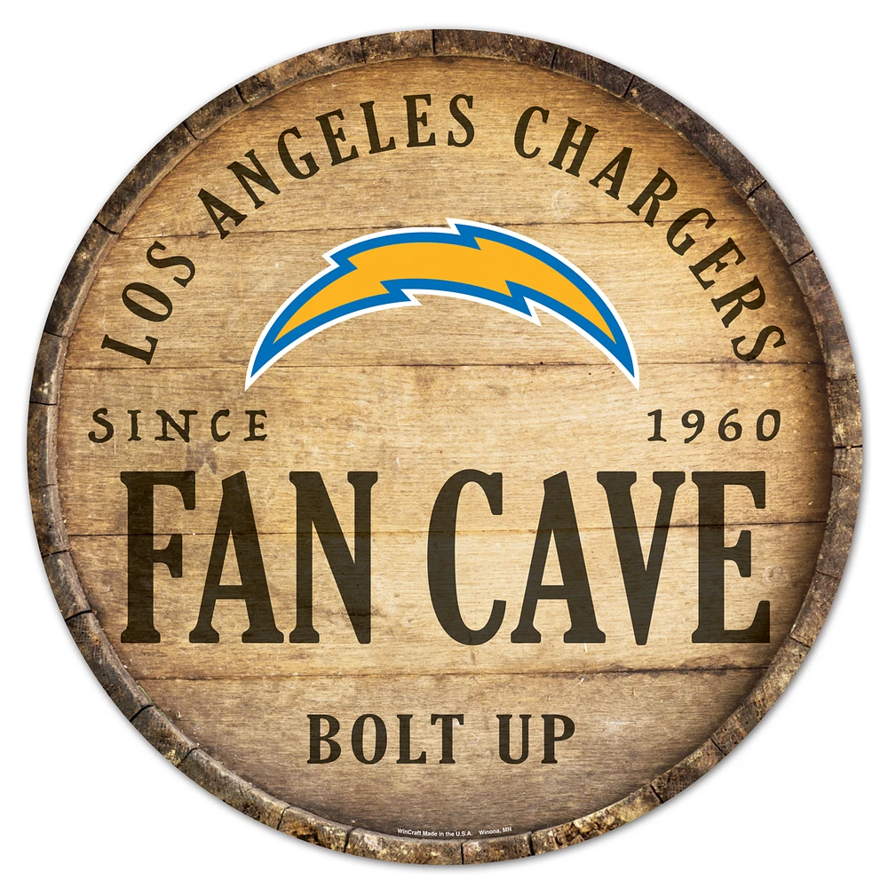 WinCraft Los Angeles Chargers 14'' Circular Wood Sign