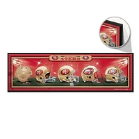 WinCraft San Francisco 49ers 9" x 30" Helmet Horizontal Wood Sign