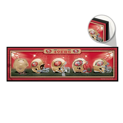 WinCraft San Francisco 49ers 9" x 30" Helmet Horizontal Wood Sign