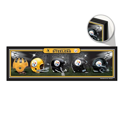 WinCraft Pittsburgh Steelers 9" x 30" Helmet Horizontal Wood Sign