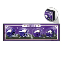 WinCraft Minnesota Vikings 9" x 30" Helmet Horizontal Wood Sign