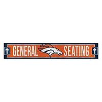 WinCraft Denver Broncos 6" x 36" General Seating Ticket Wood Sign