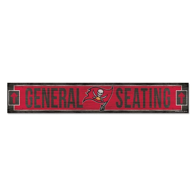 WinCraft Tampa Bay Buccaneers 6" x 36" General Seating Ticket Wood Sign