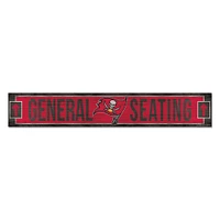 WinCraft Tampa Bay Buccaneers 6" x 36" General Seating Ticket Wood Sign
