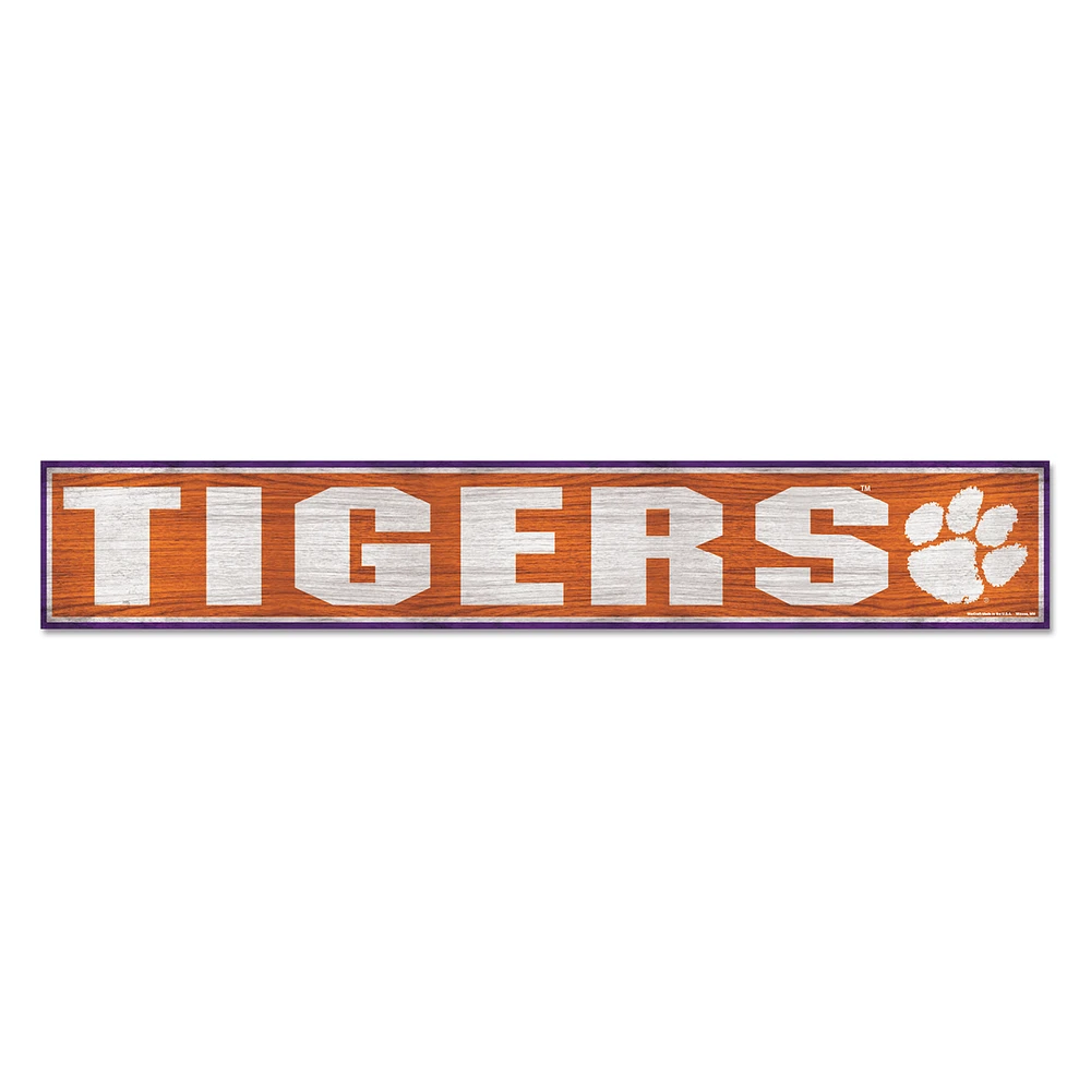 WinCraft Clemson Tigers 6" x 36" General Seating Ticket Wood Sign