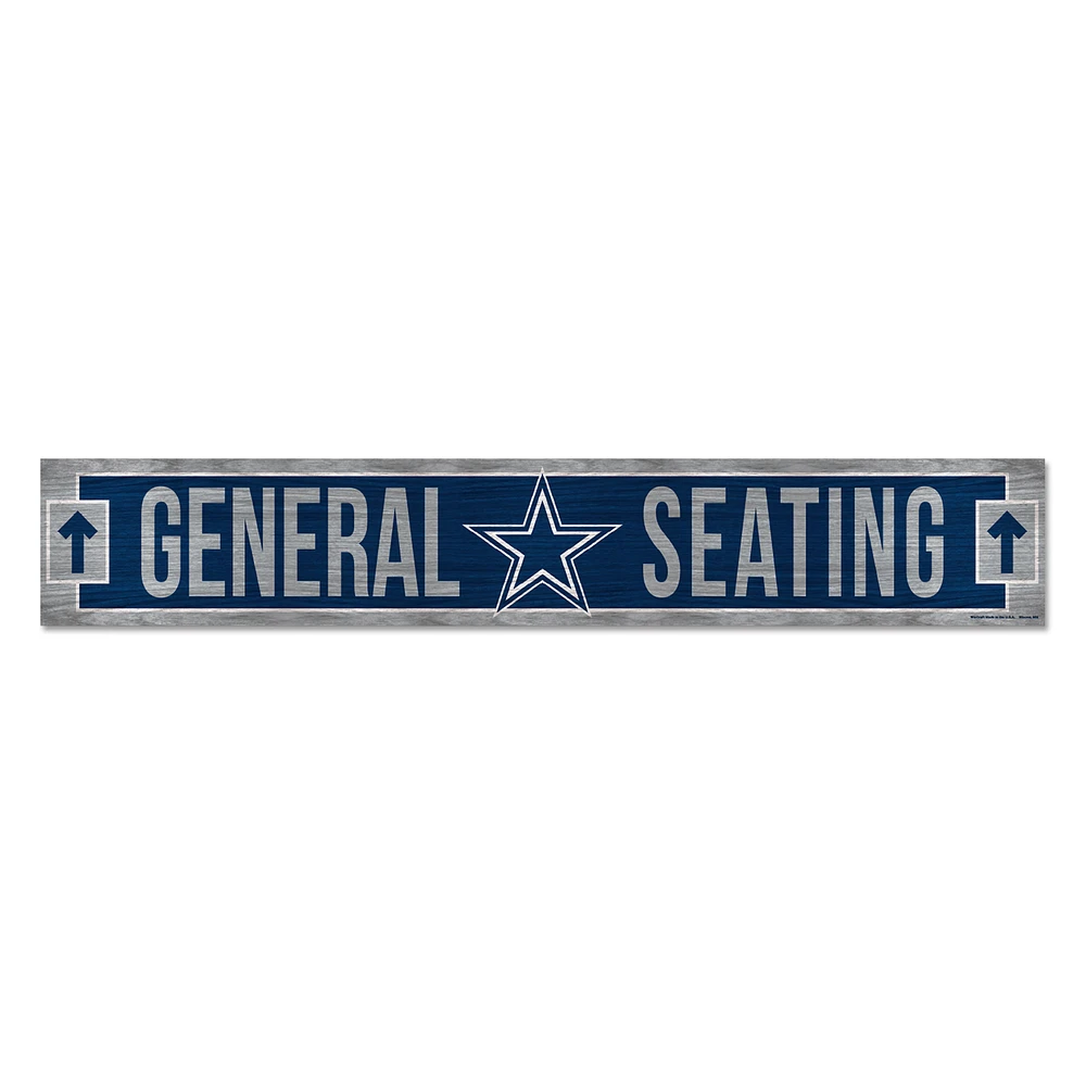 WinCraft Dallas Cowboys 6" x 36" General Seating Ticket Wood Sign
