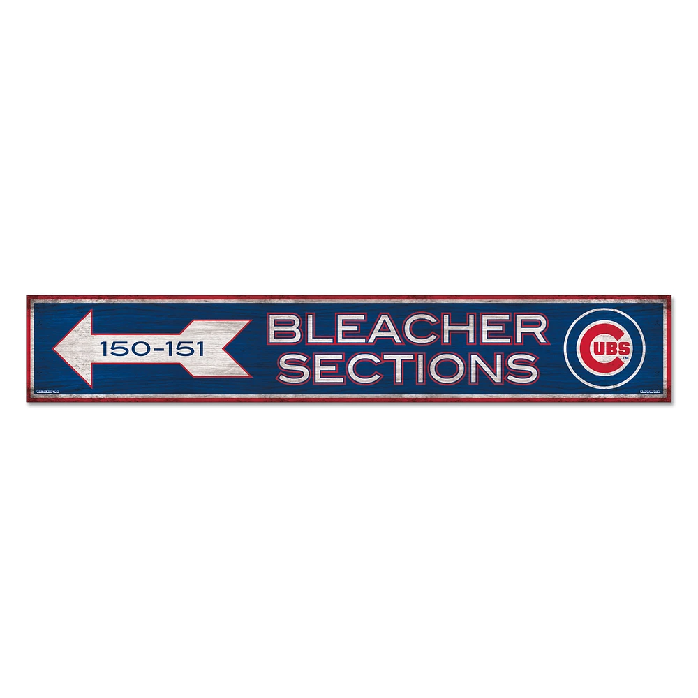 WinCraft Chicago Cubs 6" x 36" General Seating Ticket Wood Sign