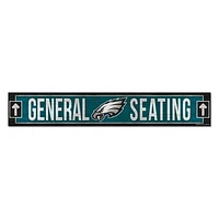 WinCraft Philadelphia Eagles 6" x 36" General Seating Ticket Wood Sign