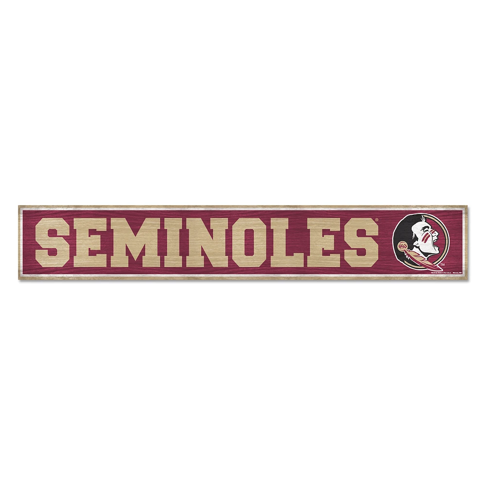 WinCraft Florida State Seminoles 6" x 36" General Seating Ticket Wood Sign