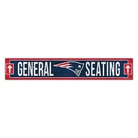 WinCraft New England Patriots 6" x 36" General Seating Ticket Wood Sign