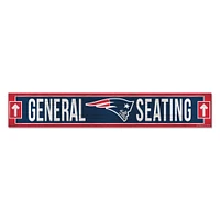 WinCraft New England Patriots 6" x 36" General Seating Ticket Wood Sign