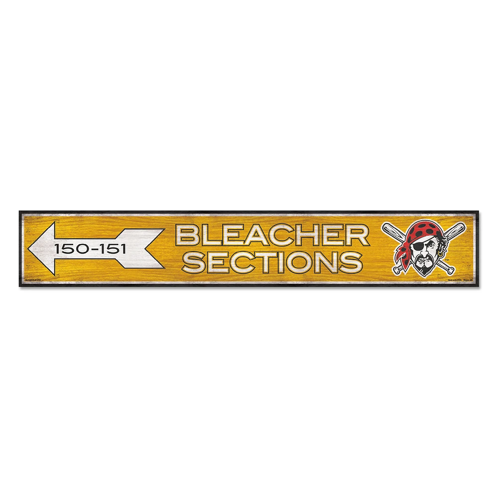 WinCraft Pittsburgh Pirates 6" x 36" General Seating Ticket Wood Sign